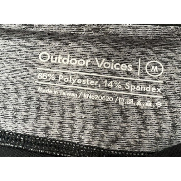 Outdoor Voices Colorblock Leggings M Gray Black Blue High Rise Stretch - Picture 3 of 5